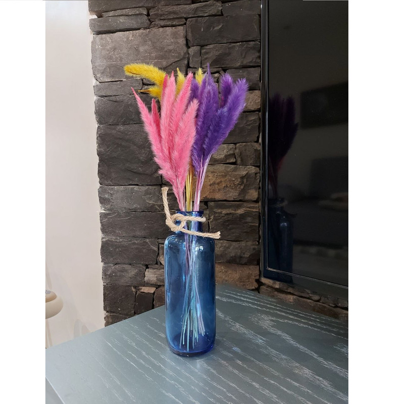 گلدان شیشه رنگی مدل B