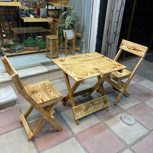 میزو صندلی تاشو 2 نفره چوبی نراد متوسط