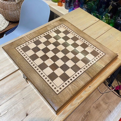 تخته و شطرنج نراد روس  ( متوسط )تاشو قابل حمل بازی،  ضد رطوبت و گرده قبار